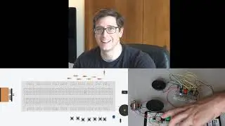 555 Piano Real vs Virtual  Breadboard Vs  TInker CAD