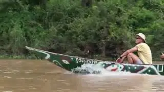 Boat trip on Serepok river in Yok Don