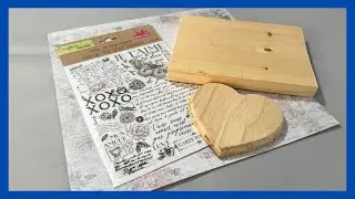 Heart Decor DIY || Heart Shelf Sitter || Just 1 Quick Craft