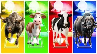 Ferdinand 🆚 Funny Cow 🆚 Ice Age Manny 🆚 Funny Horse – Coffin Dance Song | Tiles Hop EDM