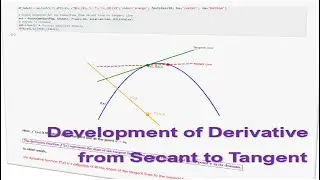 Calculus with Python_1: Visualizing the Development of Derivatives _ From Secant to Tangent