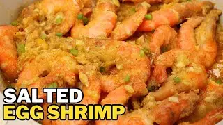 Salted Egg Shrimp Recipe gamit ITLOG NA PULA / MAALAT