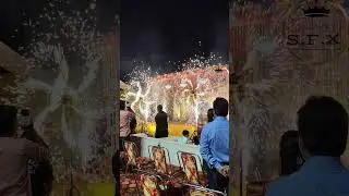 Cold pyro fan wheel #coldpyro #wedding #bridal #entry #trending #short #viral #yt