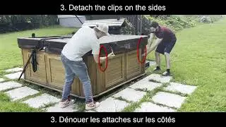 How to Open the Spa Cover / Comment Ouvrir le Couvercle du Spa