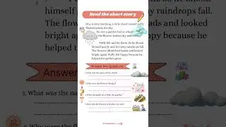Colourful reading comprehension for kids #kidslearning #kidseducation #earlylearning #english #kids
