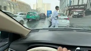 Driving 🚗 car near masjid al haram sharif Makkah 