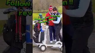 We bought a golf scooter! #golfbuggy #singleseater #mobility #wintergolf #chaosgolf  #golflife
