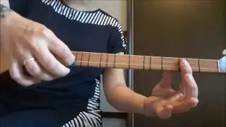 Разбор песни Gelin Ayşe (короткий гриф, 19 ладов)