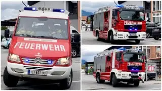 [Sirenenalarm | anrückende FF'ler] KDO + LFB + TLF-A 3000/100 FF Götzens - Einsatzfahrt