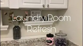 Small Laundry Room Refresh| Organize and Declutter