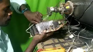 Colour tv repair in horizontal section