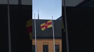 The flag of the Church of Sweden (Svenska kyrkan)