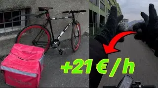 FOODORA SHIFT IN AUSTRIA ON A FIXIE DURING PEAK HOUR (+21€/h)