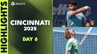 Alcaraz Faces Medjedovic; Rublev Battles Popyrin & More | Cincinnati 2025 Day 6 Highlights