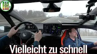 VW ID.3 GTX Performance Fire & Ice | Autobahn-Power-Test bis 200 km/h im Winter