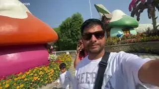 Dubai Miracle Garden view 