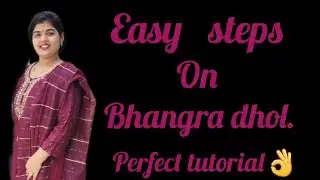 Bhangra dhol easy steps/step by step tutorial/Shaadi dance/Ladiessangeet groupdance/ Richa Gangrade 