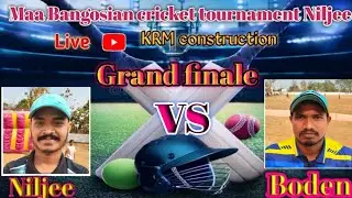 KRM Construction is live Maa Bangosian cricket tournament Niljee Grand finale Niljee vs Boden #crick
