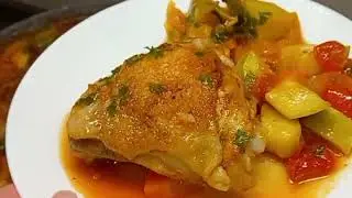 Vegetables with meat, a very tasty recipe number 43