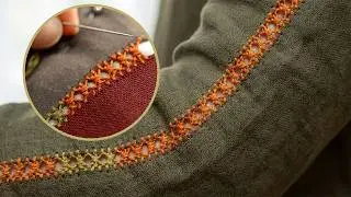 DIY Designer Fabric Join:  Hand Stitched Bridging Pattern for Garments