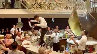 Celebrity Apex Bartender Performance | Cruise Ship Fun 🚢🎊