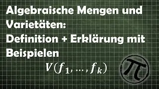 Algebraische Mengen und Variet&auml;ten