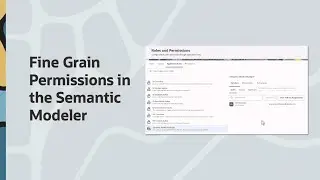 Детальная настройка прав доступа в семантическом моделировщике Oracle Analytics.