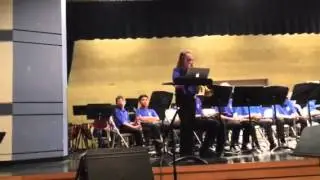 Erin playing Halagueno on the trumpet