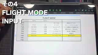 Edge TXによるTX15 MAX & M2 Evo MK2 の設定その 4 FLIGHT MODE & INPUTS 