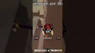 Bro has a trophy😭💀 #mm2 #roblox #fyp #trophy #murdermystery2