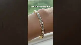 Stunning moissanite bracelet in sterling silver #moissanite #bracelet #jewelry