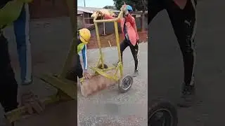 Heavy Stone Lifting Machine in Action                                       #shorts #stonemachine