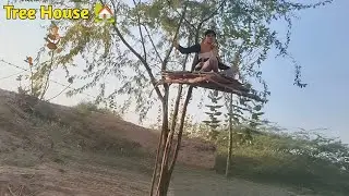 जंगल के बीच बना शानदार Tree House | Amazing Tree House Tour 🌳@MRINDIANHACKER 