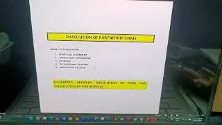 INTRODUCTION- DISSOLUTION OF PARTNERSHIP FIRN