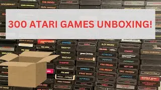 Распаковка огромной партии игр Atari