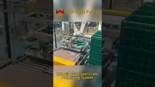 Palletizing system #palletizer #palletizing #robotic #shorts