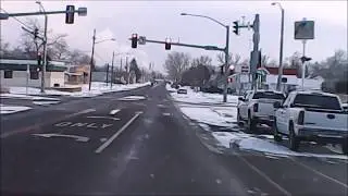STUPID DRIVER ALERT: CHEYENNE, WYOMING, LOGAN AVE., 31 DECEMBER 2017