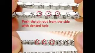 Instruction: Remove links to resize bayite 4H402 metal band for samsung gear fit2 fit 2