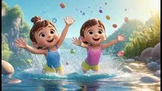 Five Sleepy Pebbles Skipping One by One | Nursery Rhymes for Kids & Baby Songs