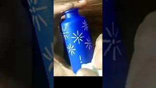 Small Glass Bottle Art with Paint Marker | Creative Art #Shorts