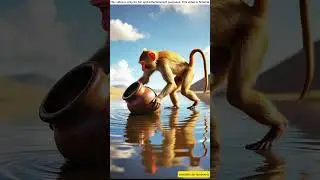 Обезьяна утолила жажду всех 😓😥 #shorts #ai