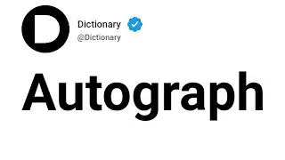 Autograph Meaning In English