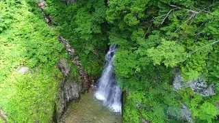 天生峠の滝　4K空撮