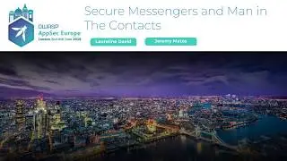 Secure Messengers and Man in The Contacts - Laureline David & Jeremy Matos