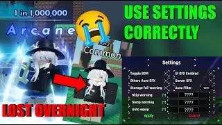 How To Use The Settings Correctly | Sol's RNG Roblox