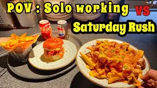 POV: “Saturday Rush ALONE in the Kitchen… Burger Orders Won’t Stop!”🍔🍟🥓🧑‍🍳🔥