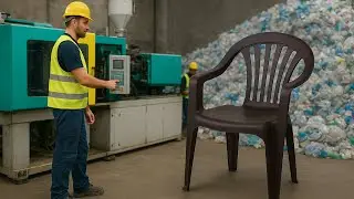 Amazing Plastic Chair Manufacturing Process &ndash; From Waste to Product!