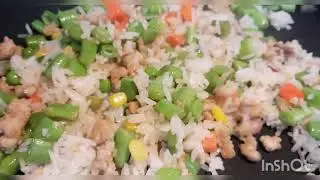 Delicious and colorful fried rice