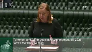 Speech - Strengthening Gun Laws - Monday, 22nd December