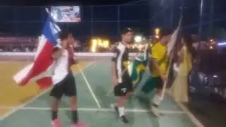 Saida das equipes na abertura da copa do comercio c s closet